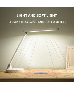 Şarjlı 40 Led Çalışma Okuma Işığı Kademeli Masa Lambası Ayarlanabilir Renk Tonu Ve Parlaklık