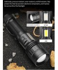 Ps-6153 10000 Lümen Zoomlu Mıknatıslı TG Cob Led Powerbank Özellikli Profesyonel El Feneri