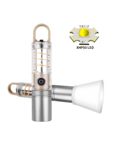 PeakStar Ps-8915 10W Zoomlu Led Powerbank Özellikli Şarjlı Kamp El Feneri