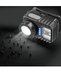 PS-571 Sensör XPG COB LED USB Şarj Edilebilir Lityum Pilli Zoomlu Kafa Lambası